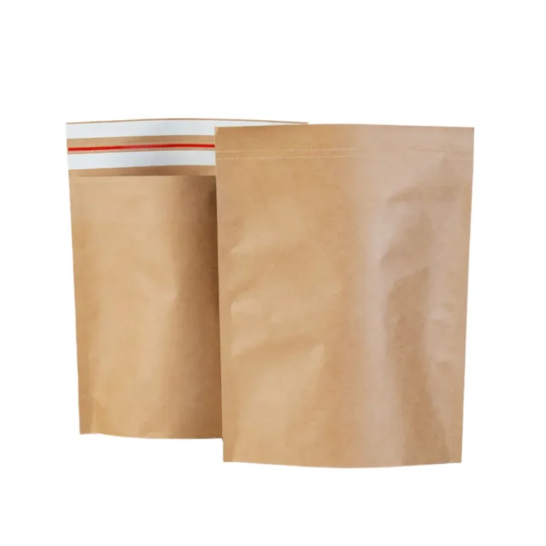 Self-adhesive Flat Kraft Paper Mailer Pouch