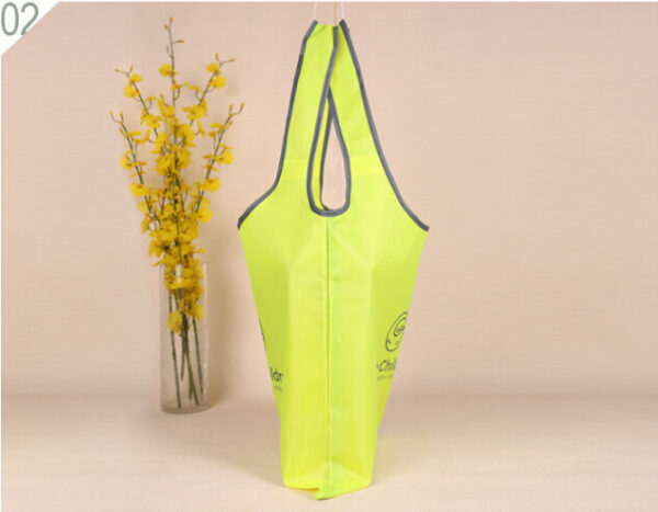 Custom Foldable Shopping Bag - Personalized Compact Tote with Logo and Storage Pouch - Image 2