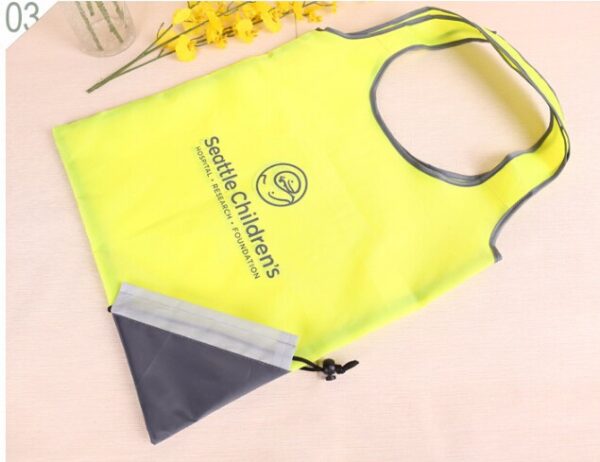 Custom Foldable Shopping Bag - Personalized Compact Tote with Logo and Storage Pouch - Image 3