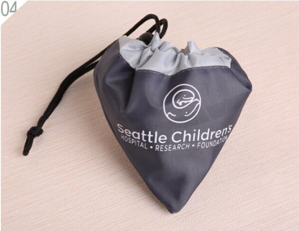 Custom Foldable Shopping Bag - Personalized Compact Tote with Logo and Storage Pouch - Image 4