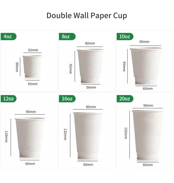 Custom Printed Paper Coffee Cups with Lids - Personalized Disposable Coffee Cups - Image 4
