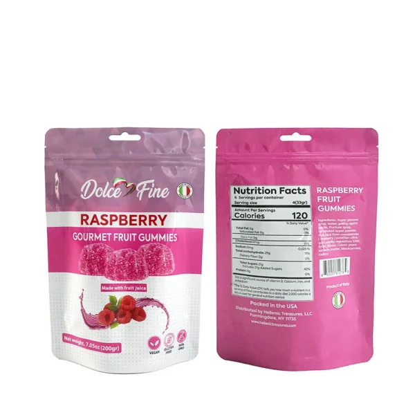 Custom Printed Stand Up Pouches | Resealable Food Grade Packaging Bags with Clear Window - Image 3