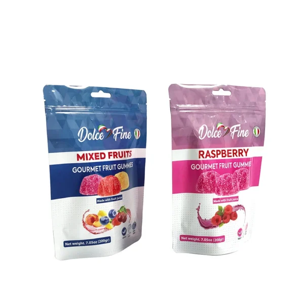 Custom Printed Stand Up Pouches | Resealable Food Grade Packaging Bags with Clear Window - Image 2