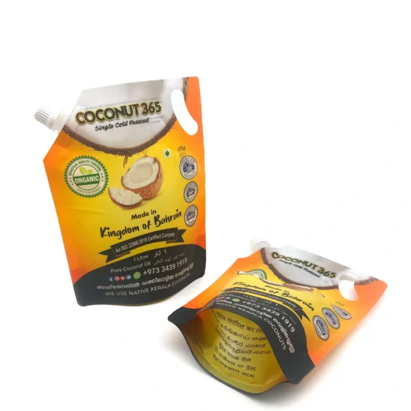 Custom Printed Packaging Bag Standing Spout Pouch For Liquid - Image 4