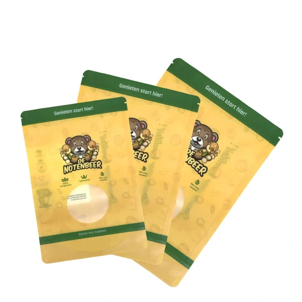 Custom Stand Up Pouches with Window | Food Grade Packaging Bags with Clear Panel - Image 3