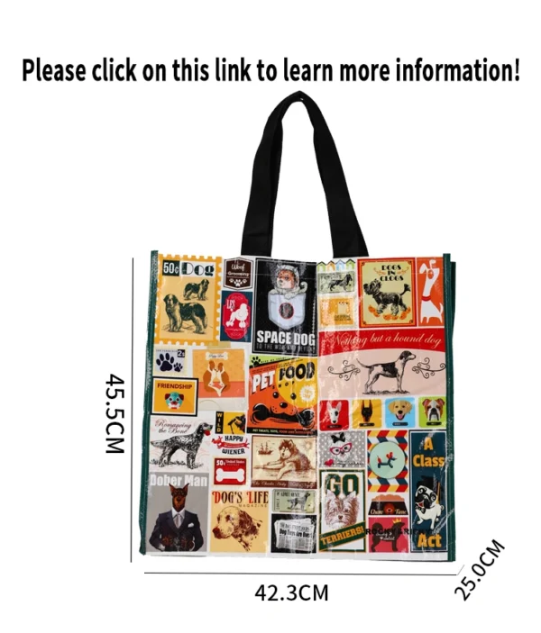 Custom Woven Foldable Grocery Shopping Bag - Image 5