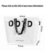 Custom Large Tyvek Tote Bag - Personalized Waterproof Shopping Bag with Designer Straps - Image 4