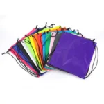 Custom Printed 210D Polyester Drawstring Backpacks - Image 5
