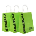 Custom Logo Printed Kraft Paper Coffee Bags -Takeaway Bags - Image 2