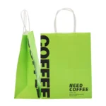 Custom Logo Printed Kraft Paper Coffee Bags -Takeaway Bags - Image 5