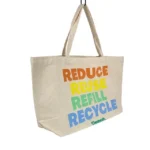 Large Canvas Shopping Tote Bag - Image 3