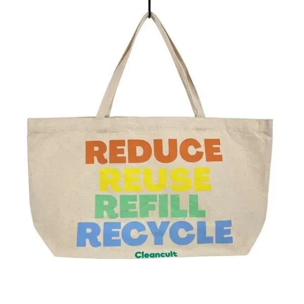 Large Canvas Shopping Tote Bag - Image 1