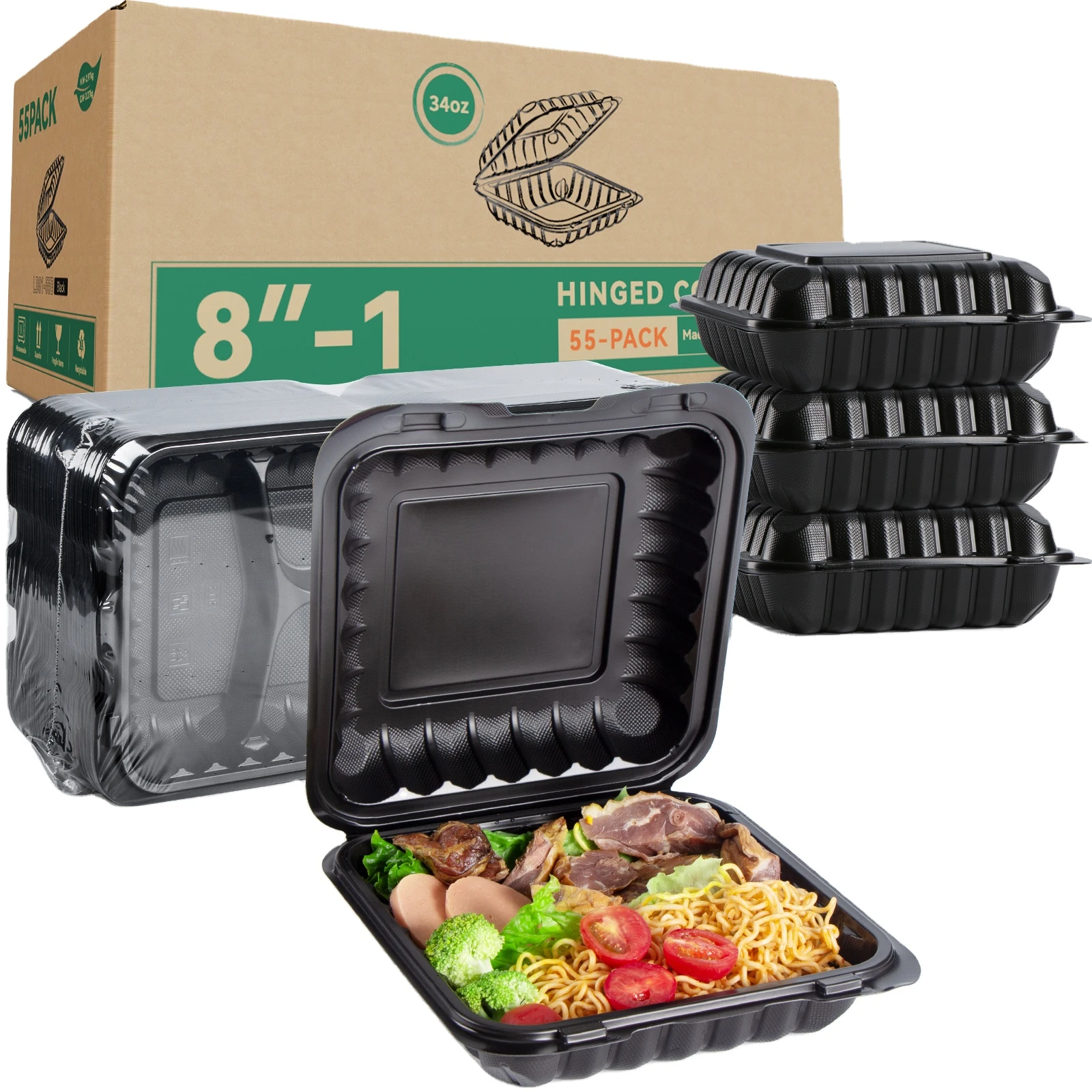 Custom Hinged Clamshell Containers