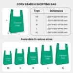 Custom Printed 100% Compostable T-Shirt Bags