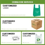 Custom Printed 100% Compostable T-Shirt Bags