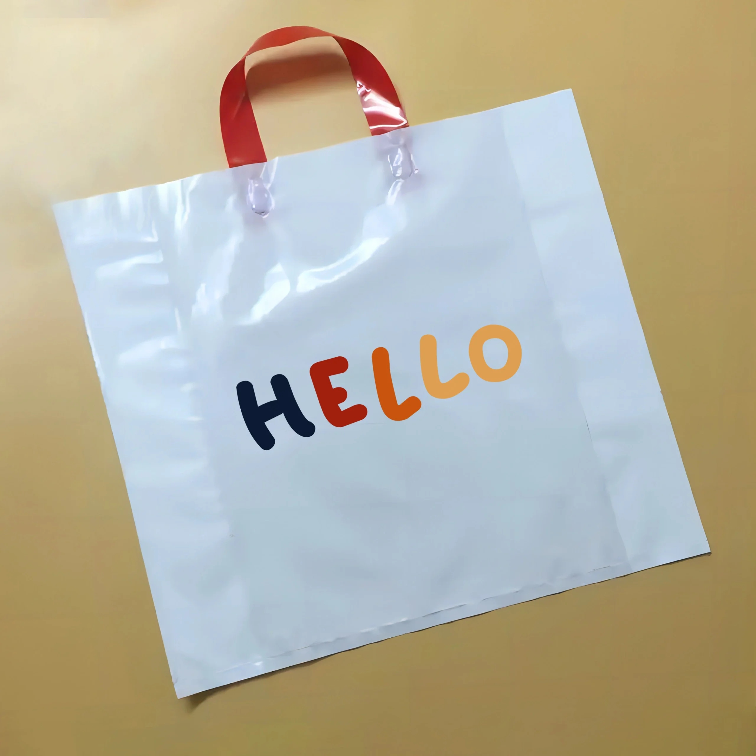 Custom Printed Soft Loop Handle Bags