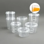 Custom Printed Clear Plastic Deli Containers with Tamper-Evident Lids